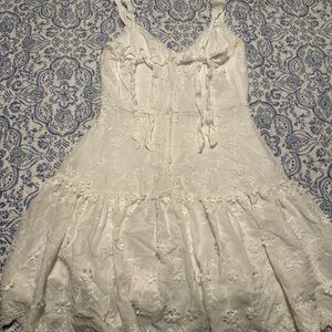 Francesca's Collections White Floral Dress